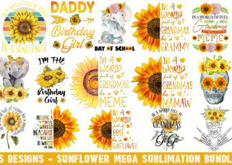 Sunflower Quotes Bundle Tshirt Design