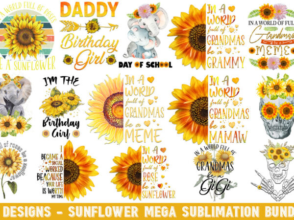 Sunflower quotes bundle tshirt design