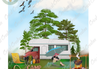 Mother’s Day , Camp Queen Diy Crafts, Camping Lover PNG files, Mama’s Camping Silhouette Files, Trending Cameo Htv Prints