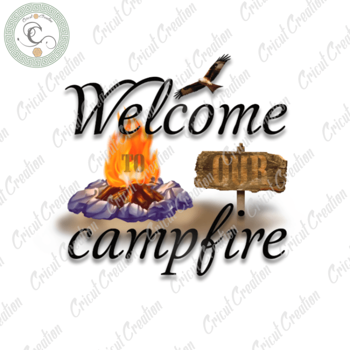 Camping day , campfire lover crafts, camping life png files, camp gift silhouette files, trending cameo htv prints t shirt vector file