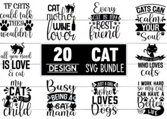 Cat SVG Bundle t shirt vector file