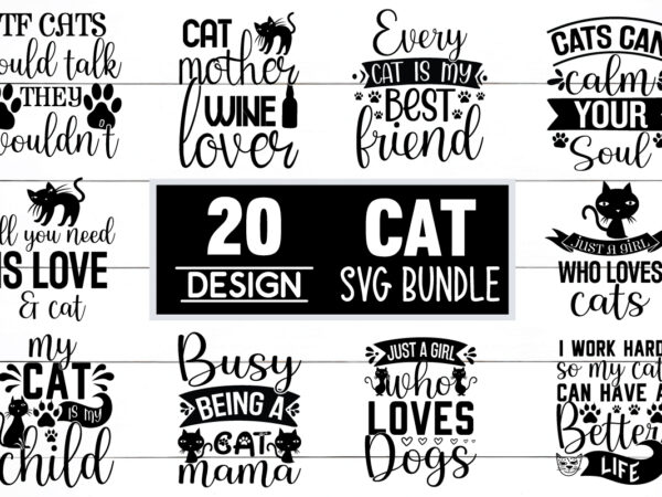 Cat svg bundle t shirt vector file