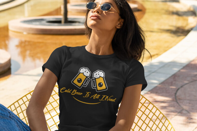 Drink beer t shirt designs bundle | Beer quotes t shirt design | Beer vector graphic t shirt | Beer SVG Bundle