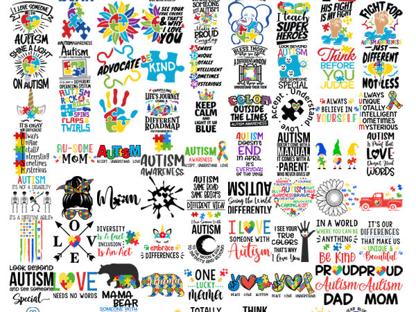 80 autism svg bundle, autism awareness svg, autism quote svg, au-some svg, autism mom svg, puzzle svg, autism ribbon svg, puzzle piece svg