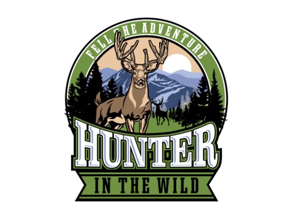 Deer hunter t shirt vector illustration Deer hunter t shirt vector illustration