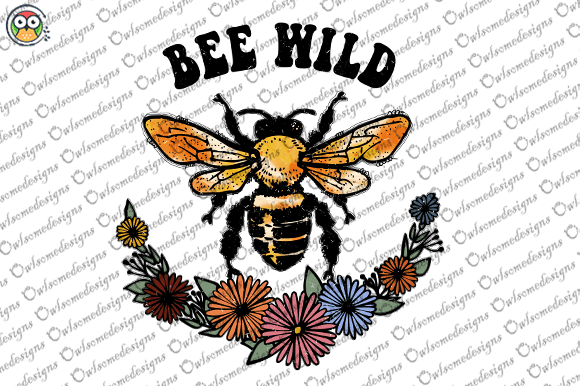 Bee wild t-shirt design