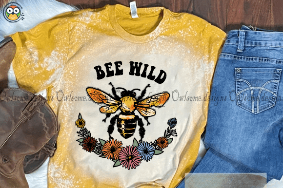 Bee Wild T-shirt design