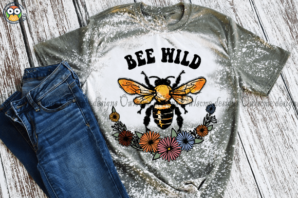 Bee Wild T-shirt design