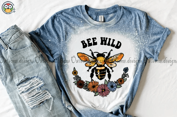 Bee Wild T-shirt design