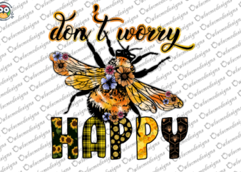Don’t worry be happy t-shirt design