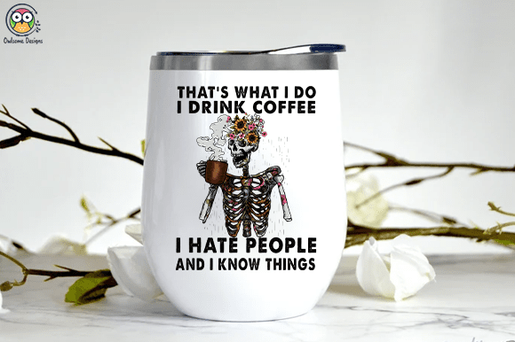 Skeleton coffee bundle t-shirt design