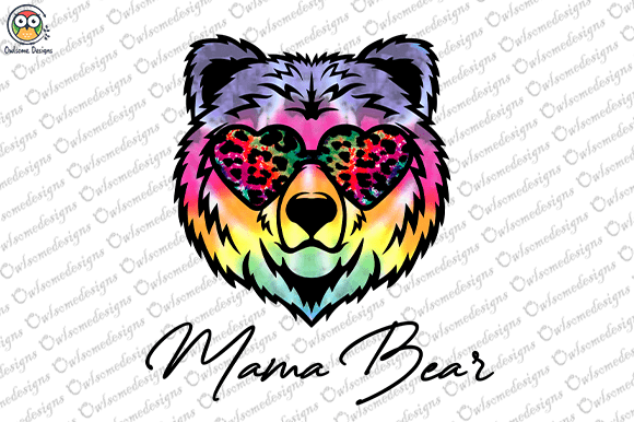 Mama bear t-shirt design