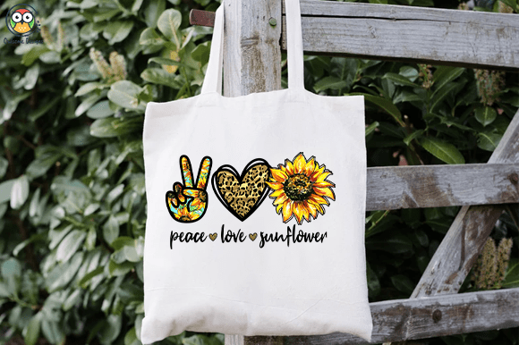 Peace love sunflower t-shirt design