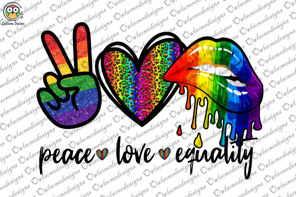 Peace love equality t-shirt design