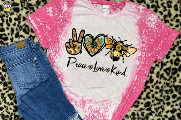 Peace Love kind T-shirt design