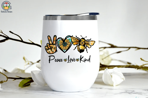 Peace Love kind T-shirt design