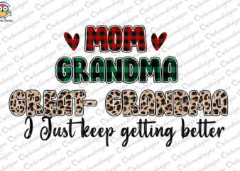 Mom Grandma t-shirt design