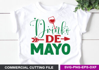 Drink de Mayo SVG t shirt vector illustration