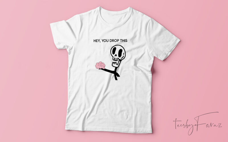 Humorous and creative skull t shirt design