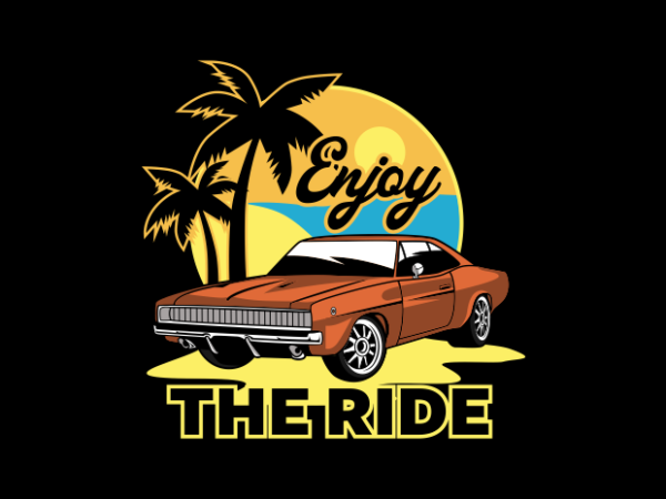 Enjoy the ride vector clipart