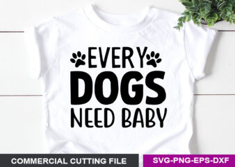 Dog SVG T shirt Design Template