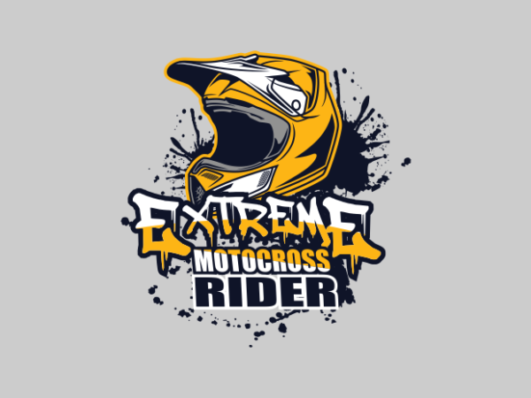 Extreme motocross rider vector clipart