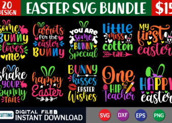 Easter svg bundle t shirt vector graphic