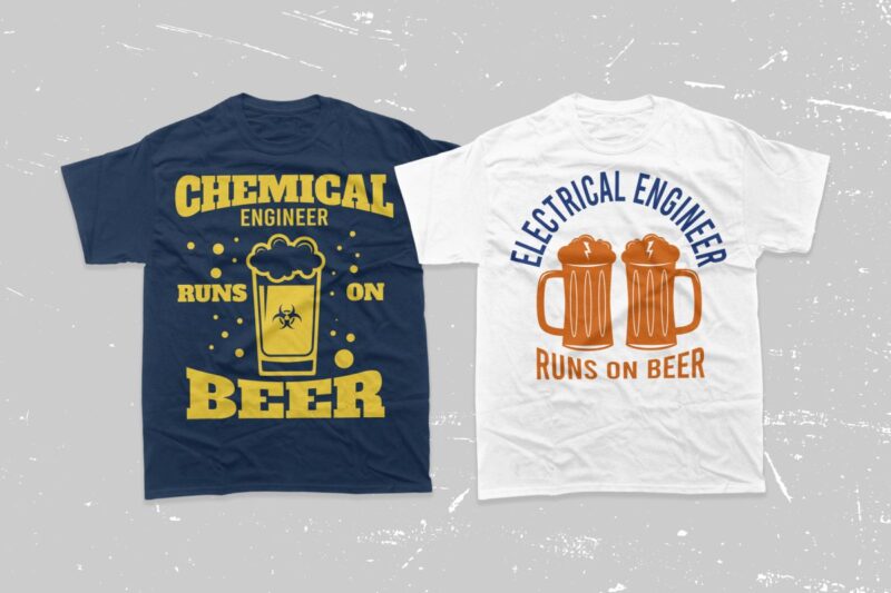 Engineer T-shirt Designs Bundle, Electrical Engineer quotes design, Beer Quotes