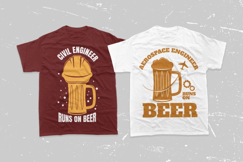 Engineer T-shirt Designs Bundle, Electrical Engineer quotes design, Beer Quotes