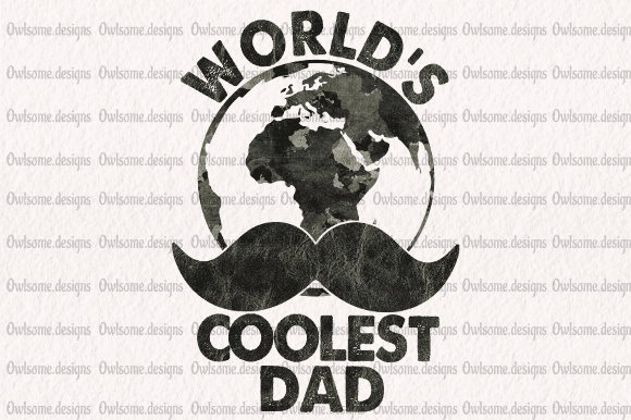 World’s coolest dad t-shirt design