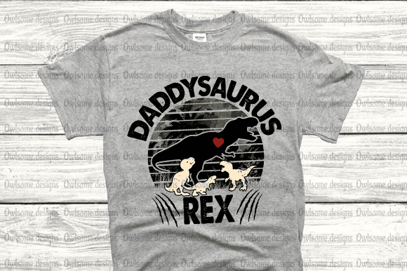 Daddysaurus Rex T-shirt design