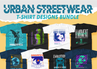 Best Urban Streetwear Typography T-shirt Designs Bundles, t-shirt design eps svg png ai pdf