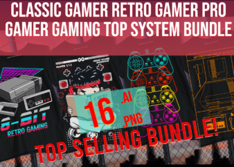 Classic Gamer Retro Gamer Pro Gamer Top Gameing System Bundle