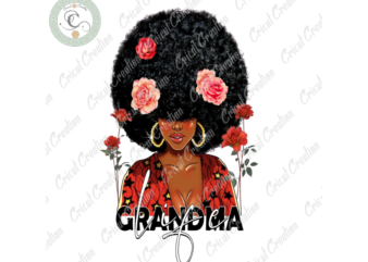 Black Girl, Grandma Life Diy Crafts, Black women PNG files, Strong Girl Silhouette Files, Trending Cameo Htv Prints
