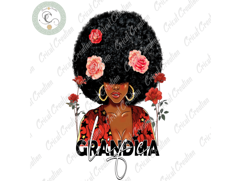 Black Girl, Grandma Life Diy Crafts, Black women PNG files, Strong Girl Silhouette Files, Trending Cameo Htv Prints