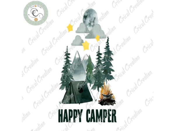 Trending gifts, happy camer diy crafts, camping day png files for cricut, camping life silhouette files, trending cameo htv prints t shirt designs for sale