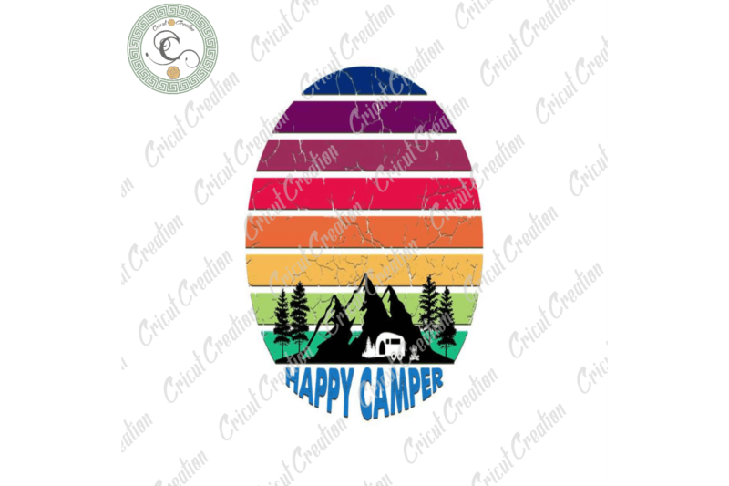 Trending Gifts, Camping Day Diy Crafts, Camping Life Png Files For Cricut, Happy Camping Silhouette Files, Trending Cameo Htv Prints
