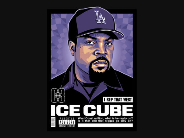 Ice cube t shirt design for sale