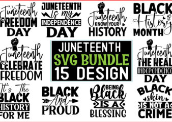 Juneteenth SVG T shirt Design Bundle 15 design