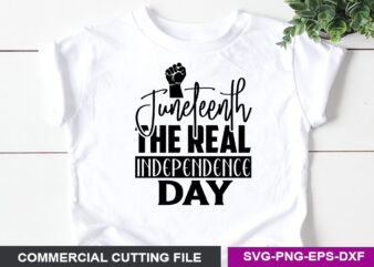 Juneteenth the real independence day- SVG vector clipart