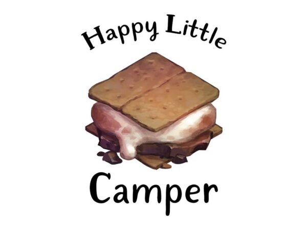 Smores happy little camper tshirt design