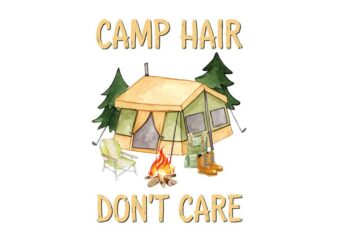 Camping In Forest Tshirt Design