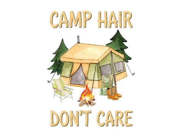 Camping in forest tshirt design