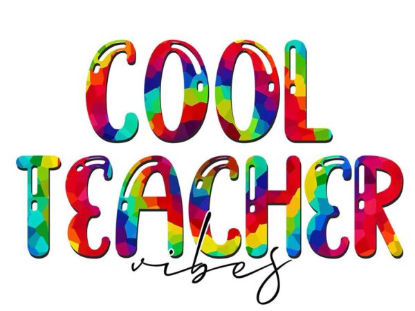 Cool teacher vibes teachers day tshirt design Cool teacher vibes teachers day tshirt design