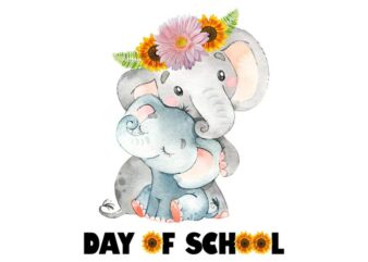 Day Of School Sunflower Tshirt Design