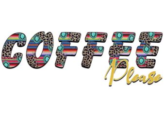 Retro Coffee Please Tshirt Design