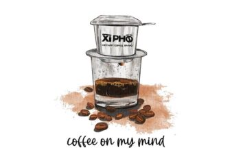 Coffee On My Mind Tshirt Design