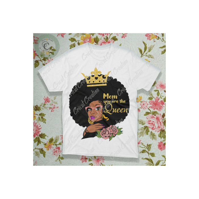 Mother Day, Black Woman Gift Diy Crafts, Mom Queen Png Files , Mom Life Gift Silhouette Files, Mother Day Gift Cameo Htv Prints