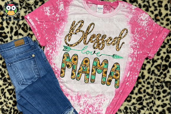 Blessed mama t-shirt design