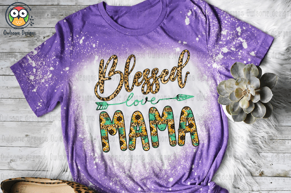 Blessed mama t-shirt design